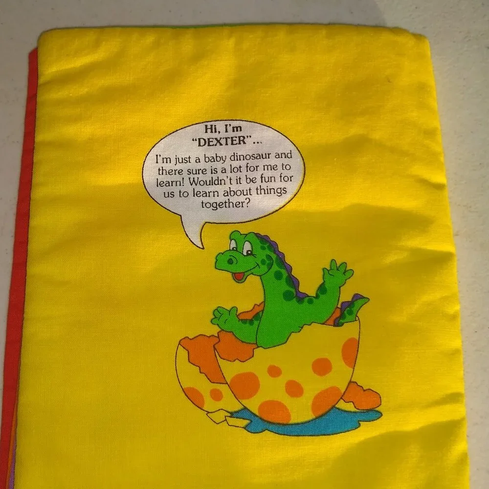 Dexter the Dinosaur Learns all About Numbers Fabric Panel Cloth book